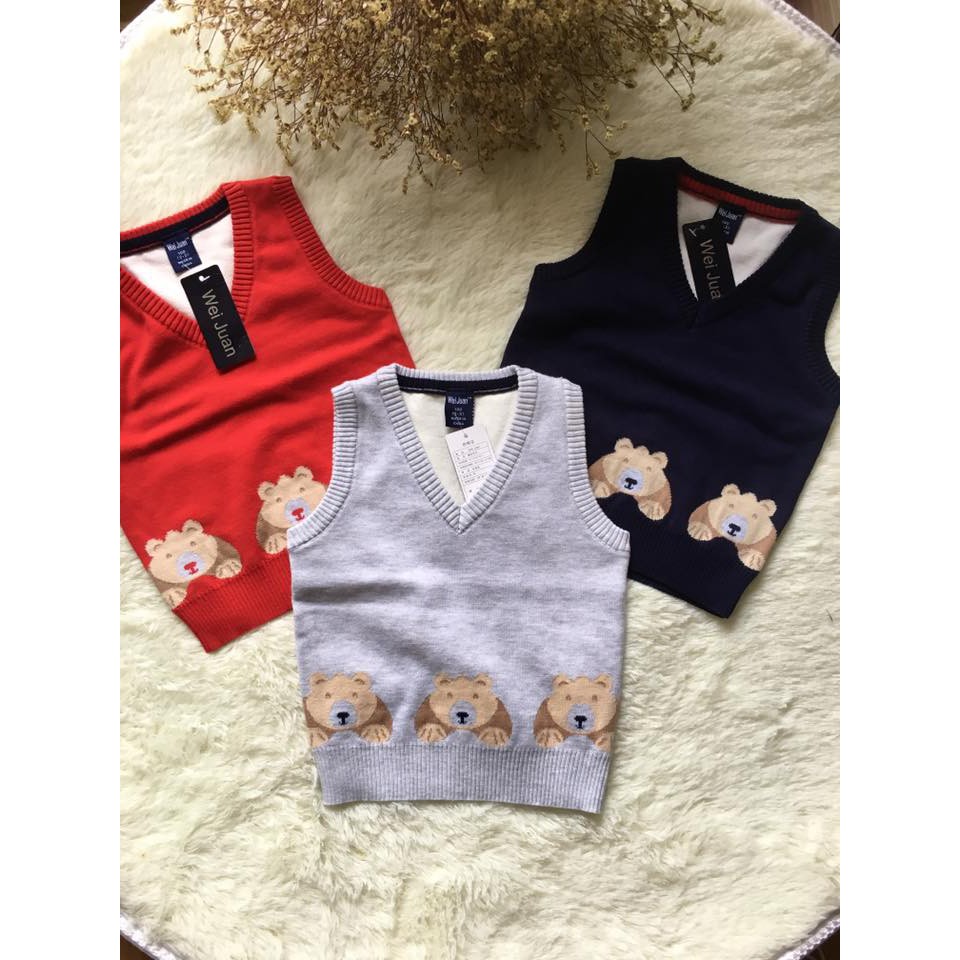 Áo len ghi lê size 1-8T