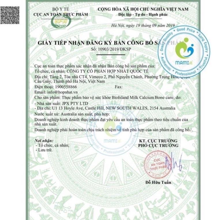 Canxi Bio Island Boncare 150 viên- CANXI HỮU CƠ