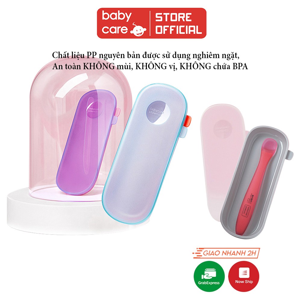 Hộp đựng thìa ăn dặm BC BABYCARE an toàn vệ sinh cho bé - Chính Hãng - BC2175