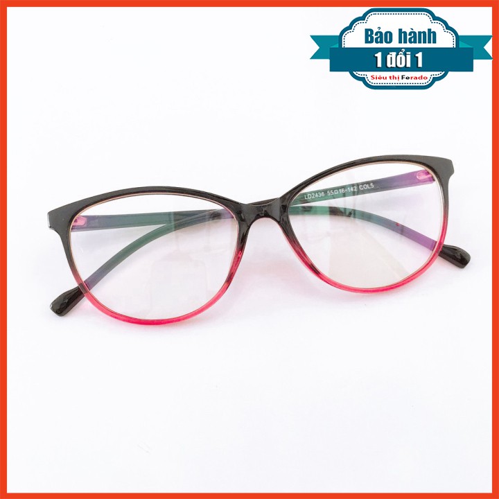 [Gía siêu rẻ] Kính cận 2436 đã đeo là XINH -Nhận Cắt Mắt-Tặng kèm hộp+khăn+Chai nước lau kính