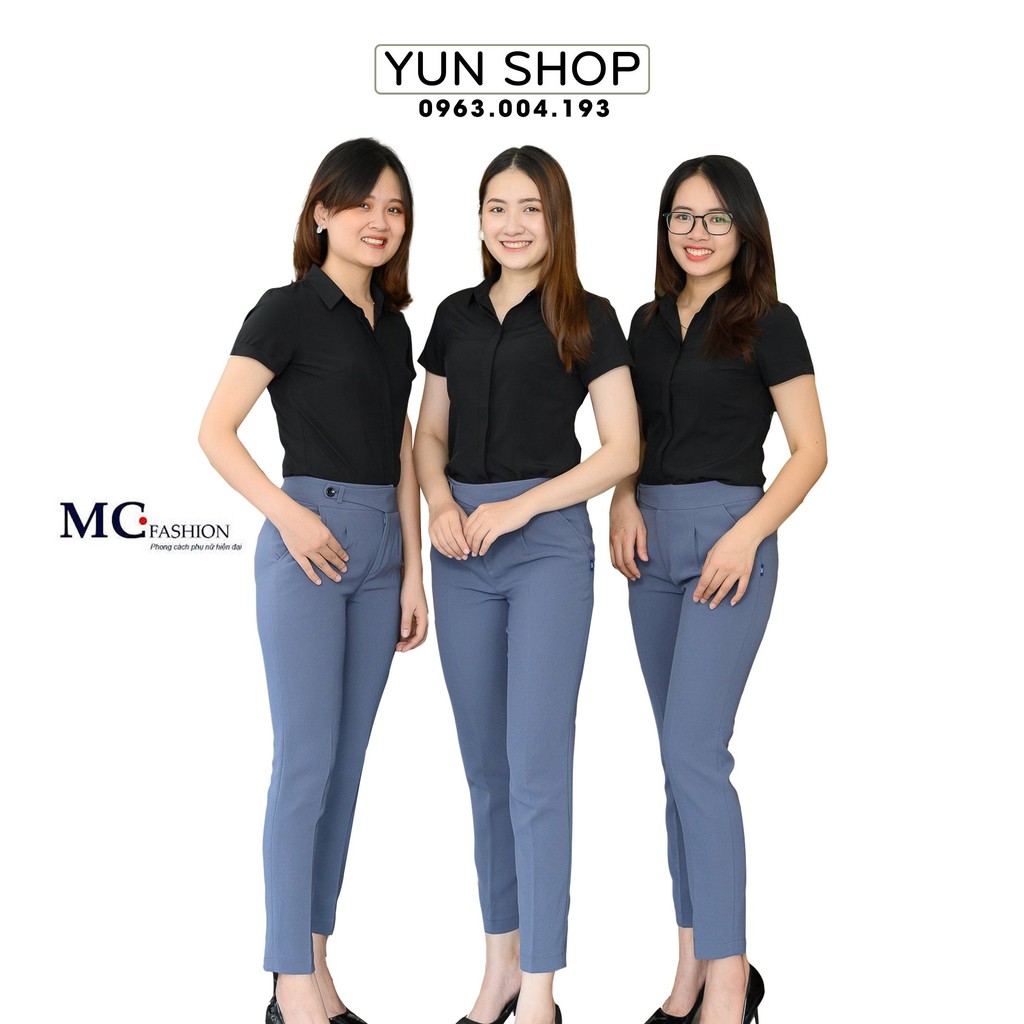 Quần tây nữ,quần âu công sở nữ Q0426 đẹp MC Fashion màu xám,mặc đồng phục nhóm,công ty đẹp