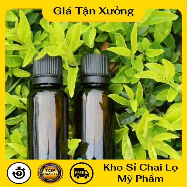 Lọ Chiết Serum ❤ TRÙM SỈ ❤ [15ml,20ml,30ml] Lọ chiết tinh dầu thủy tinh nắp vặn đen nhỏ giọt , lọ đựng tinh dầu .