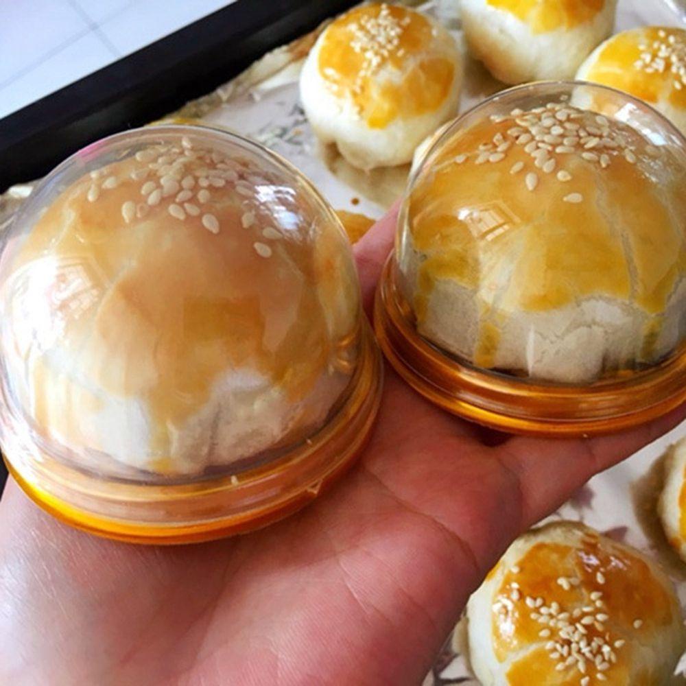 Bộ 50 Hộp Nhựa Đựng Bánh Trung Thu / Muffin / Bánh Cưới Tiện Dụng