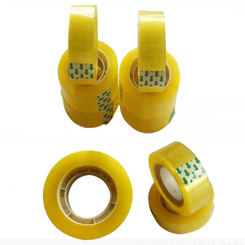 Cuộn Băng Keo Màu Vàng Trong Suốt 18mm X 20m Đa Năng Tiện Dụng Cho Văn Phòng
