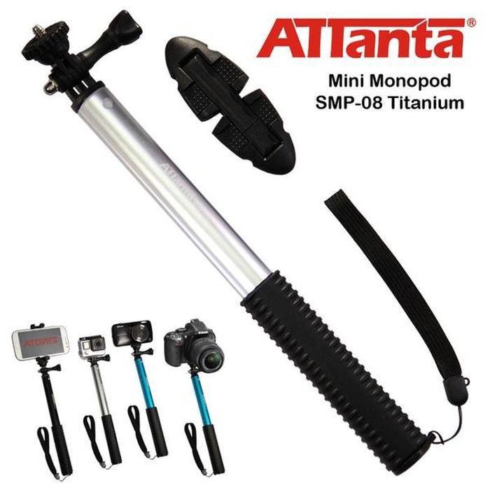 Gậy Đỡ Máy Ảnh Bằng Titan Attanta Smp-08 Cho Gopro - Bpro - Sjcam - Xiaomi Yi - Hp - Dslr