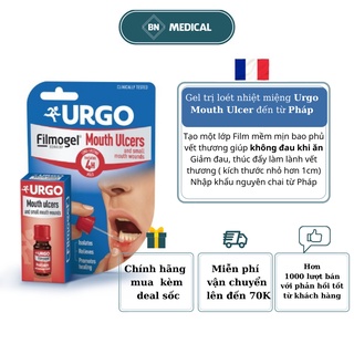 Gel LOÉT MIỆNG NHIỆT MIỆNG hiệu quả cả trong lúc ăn URGO MOUTH ULCER 6ml Chính hãng