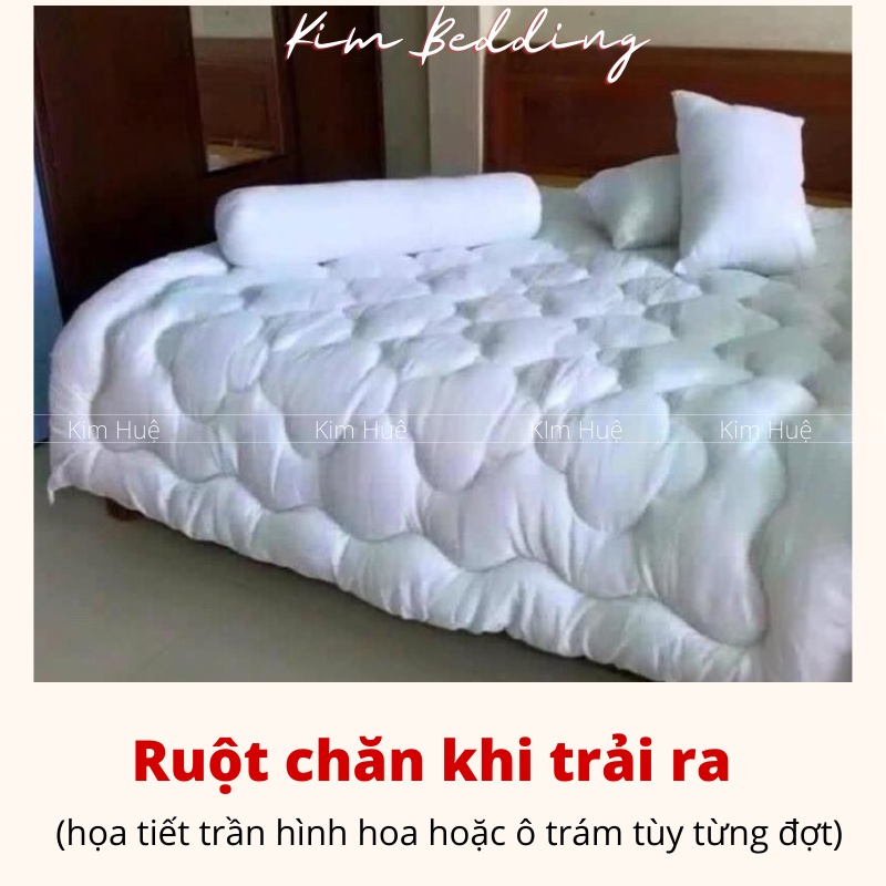 Ruột chăn bông trắng tinh 2mx2m2 (loại dày dặn) đắp đông êm nhẹ KimBedding