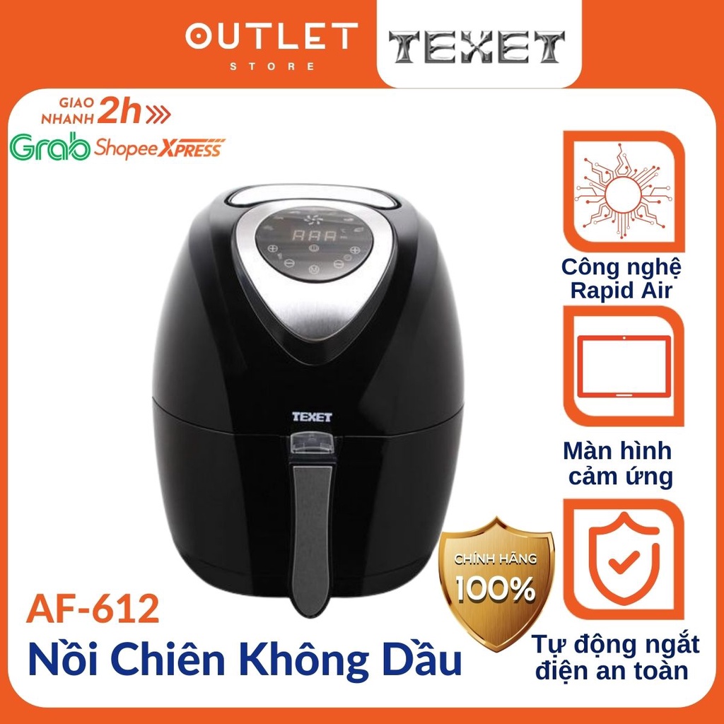 Nồi Chiên Không Dầu Texet AF-612 Dung Tích 3.2L