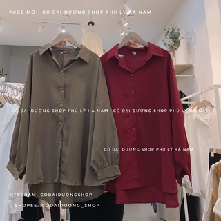 sơ mi lụa tay rúm 9076
