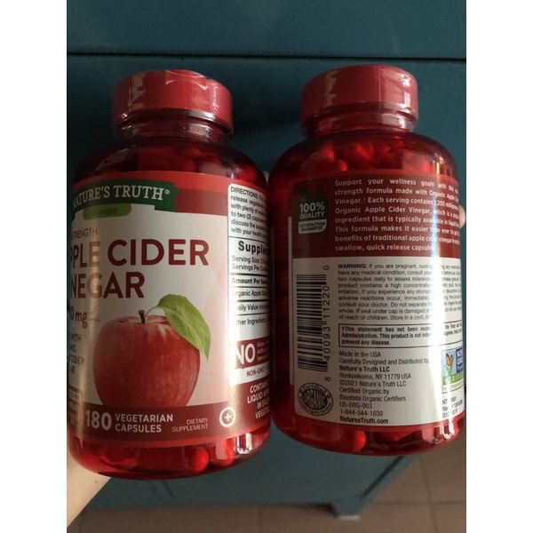 GIẤM TÁO GIẢM CÂN 180 viên CỦA MỸ
