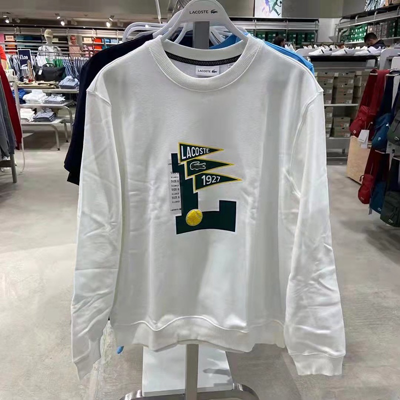 Áo Sweater Lacoste Cổ Tròn Chất Liệu Cotton Cho Nam