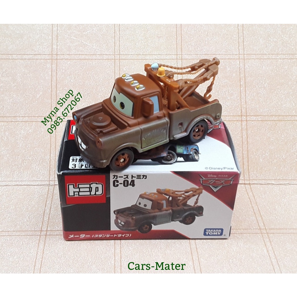 Xe mô hình tĩnh tomica cars - Mater - có hộp như hình - tặng hộp nhựa PVC