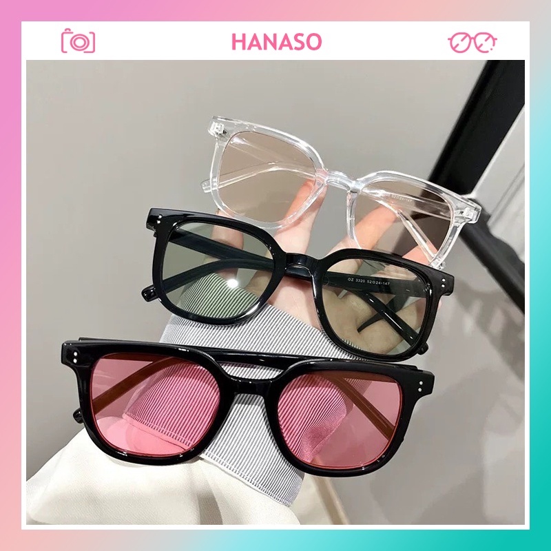 Mắt kính nam nữ râm mát đi ngày và đêm màu sắc thời trang Hàn Quốc chống UV và tia bức xạ đẹp giá rẻ HANASO 242