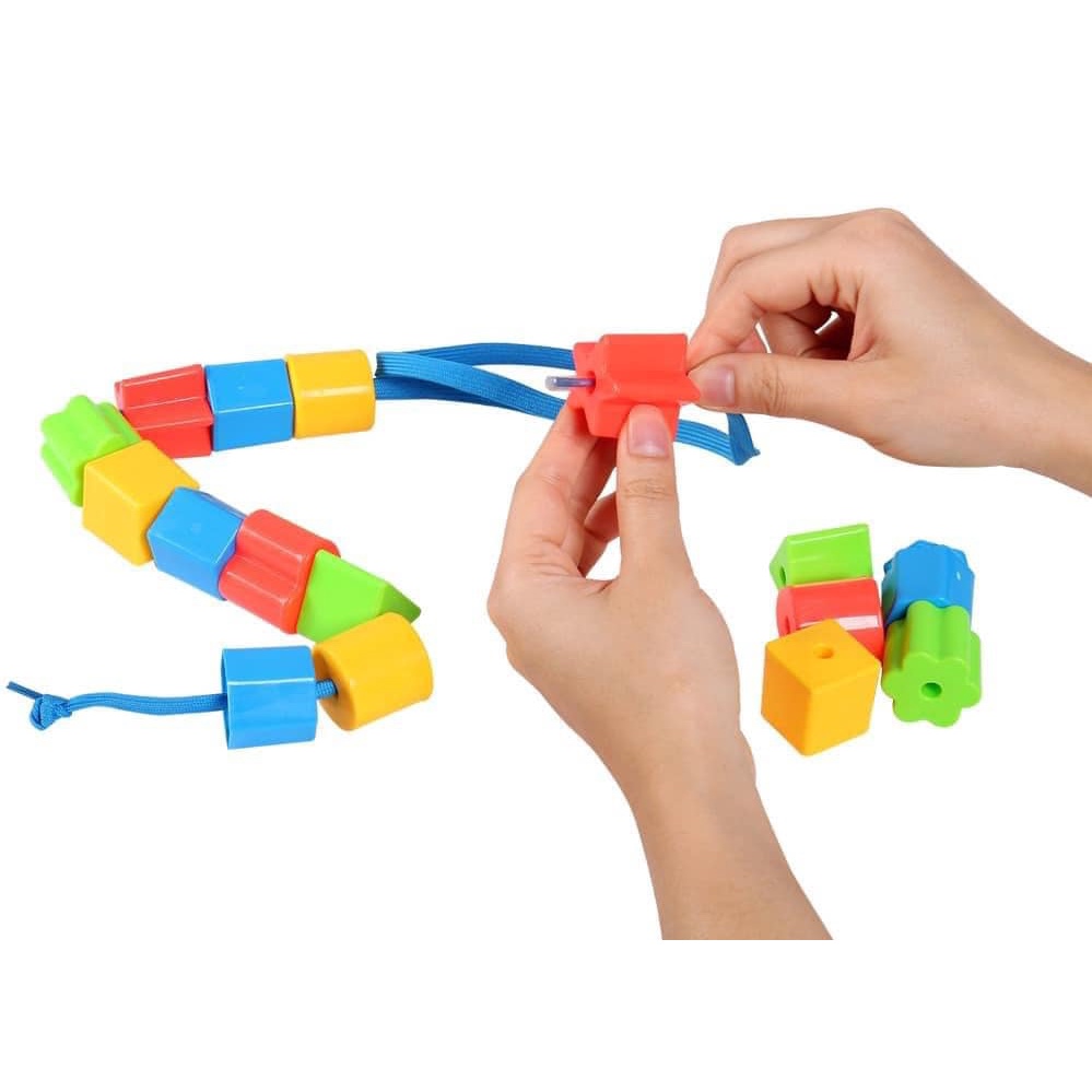 Bộ đồ chơi xâu khối tổng hợp to giúp bé phát triển trí tuệ