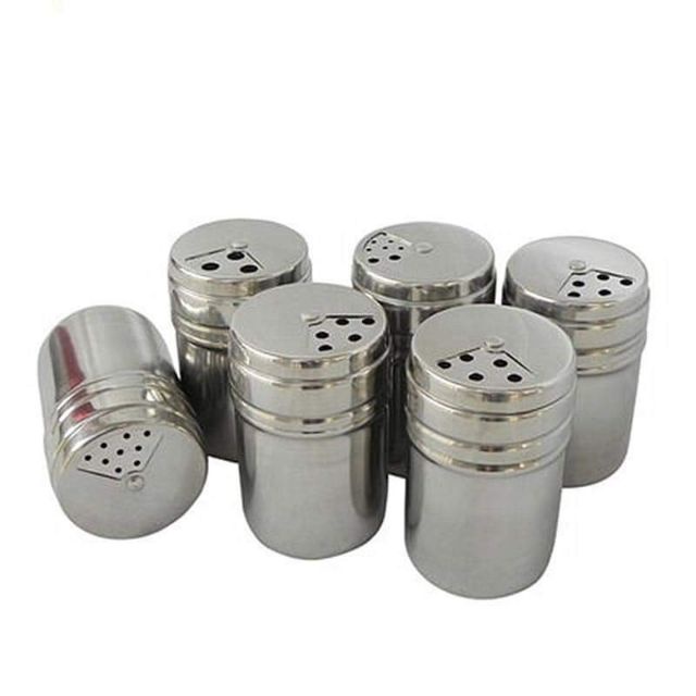Hũ Rắc Gia Vị Inox Nhỏ Tiêu, Bột Phô Mai Hoặc Tăm Tiện Dụng