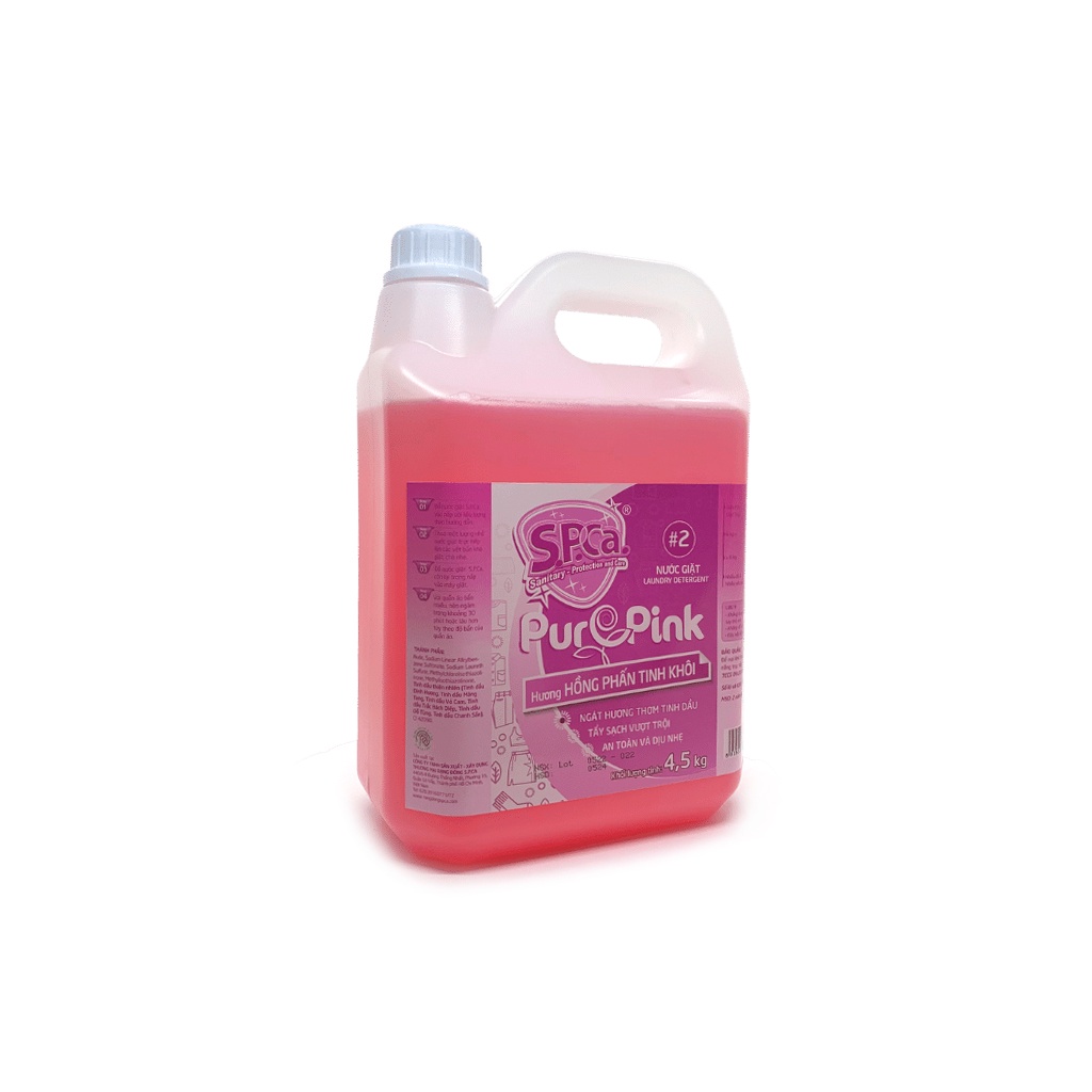 Nước Giặt Quần Áo Thơm Lâu SPCa 4.5Kg Hương Nước Hoa Cao Cấp Giúp Mềm Vải Và Giữ Mùi Hương Lâu