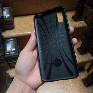 Ốp Lưng Xiaomi Redmi 9A vân da autofocus đen