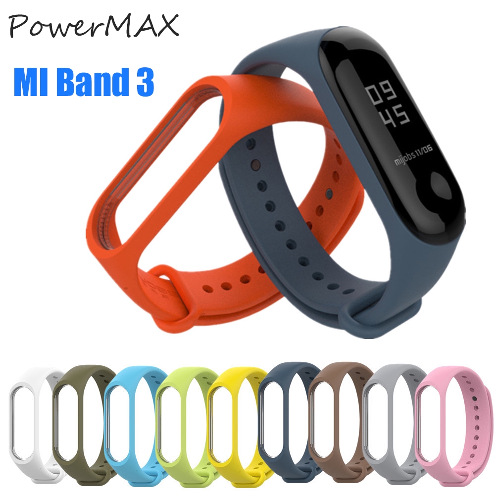 Dây đeo silicon mềm cho đồng hồ thông minh cho Xiaomi Mi Band 3