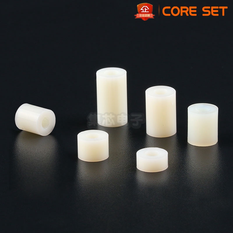 Vòng đệm nhựa ABS thẳng qua cột M3 kiểu lỗ tròn cao cấp chuyên dùng
