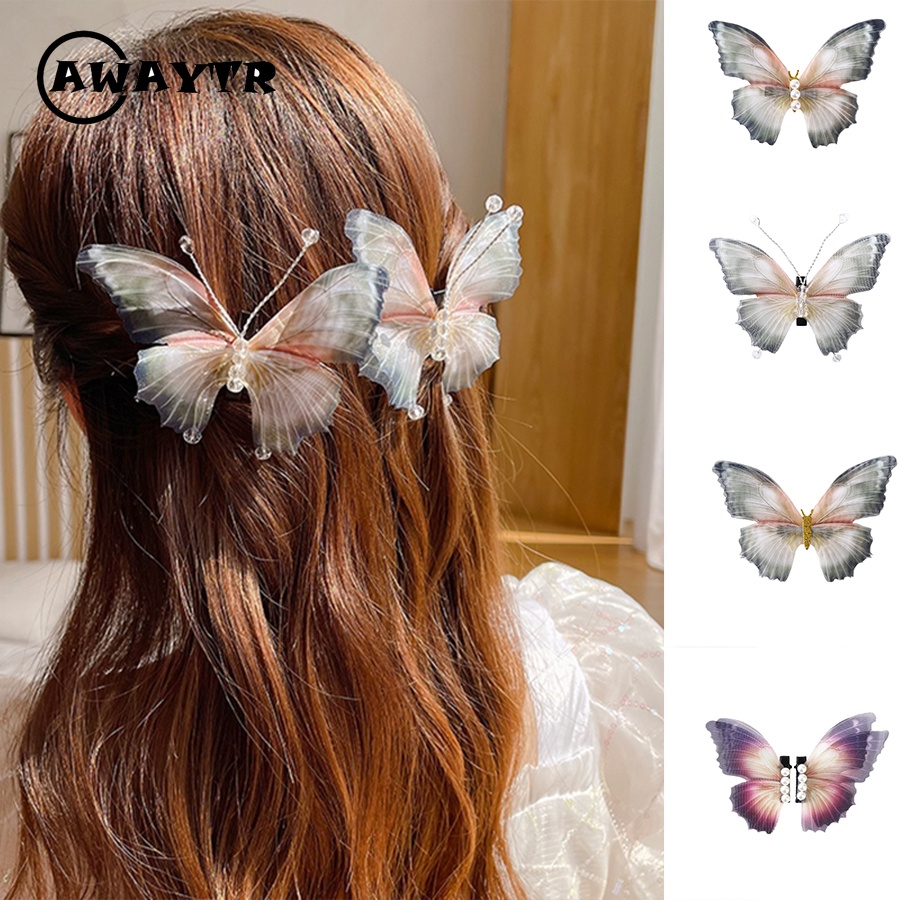 Kẹp Tóc Hình Bướm Cỡ Lớn Phong Cách Hàn Quốc Thời Trang Cho Nữ