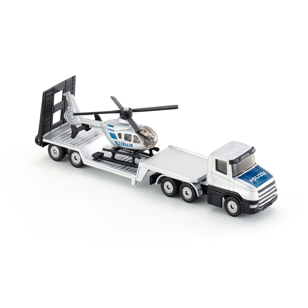 Xe tải sản thấp và Trực thăng cảnh sát Đức SIKU 1610