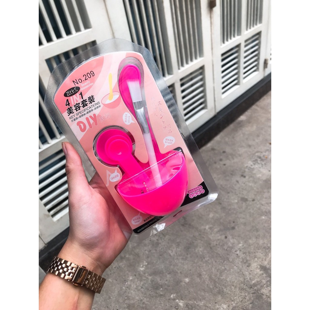 Bộ Dụng Cụ Bát Trộn Mặt Nạ 4 in 1