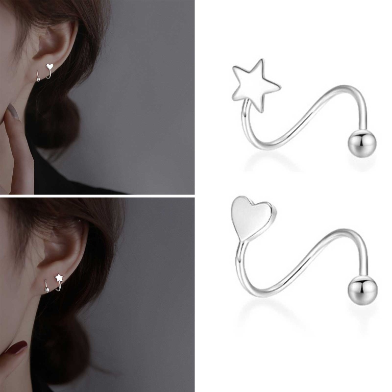 Hoa Tai Dạng Xoắn Ốc Thiết Kế Tối Giản Cho Nữ