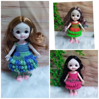 Váy len HandMade cho búp bê Baboliy 16cm