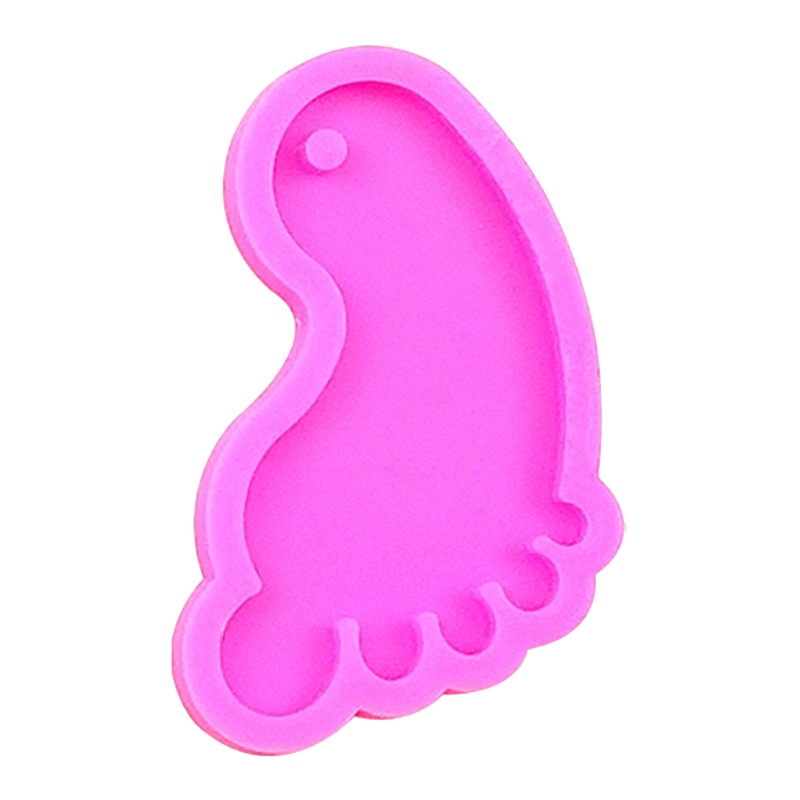 ✿ Khuôn Silicone Làm Mặt Dây Chuyền Hình Bàn Chân Sáng Tạo