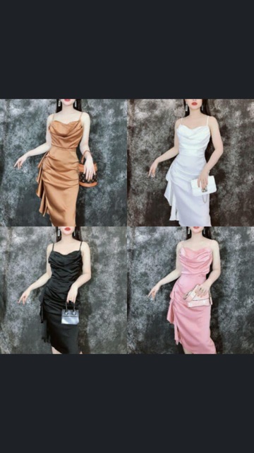 Vải phi lụa màu hồng da khổ 1,5m của Vải rẻ HB shop