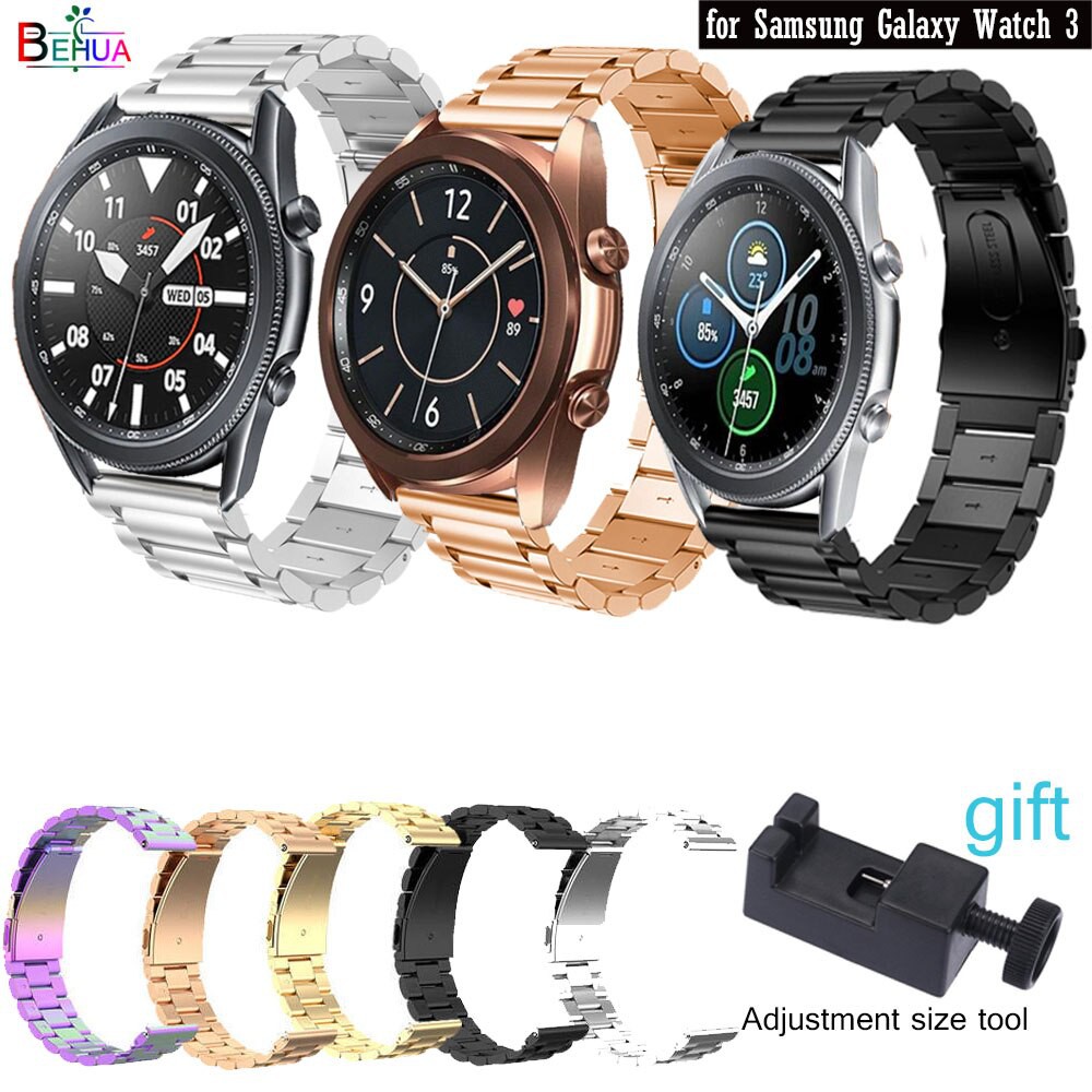 Dây đeo bằng thép không gỉ 22mm dành cho đồng hồ Samsung Galaxy Watch 3 45mm/ Amazfit GTS2/ Amazfit GTR2/ GTR2e