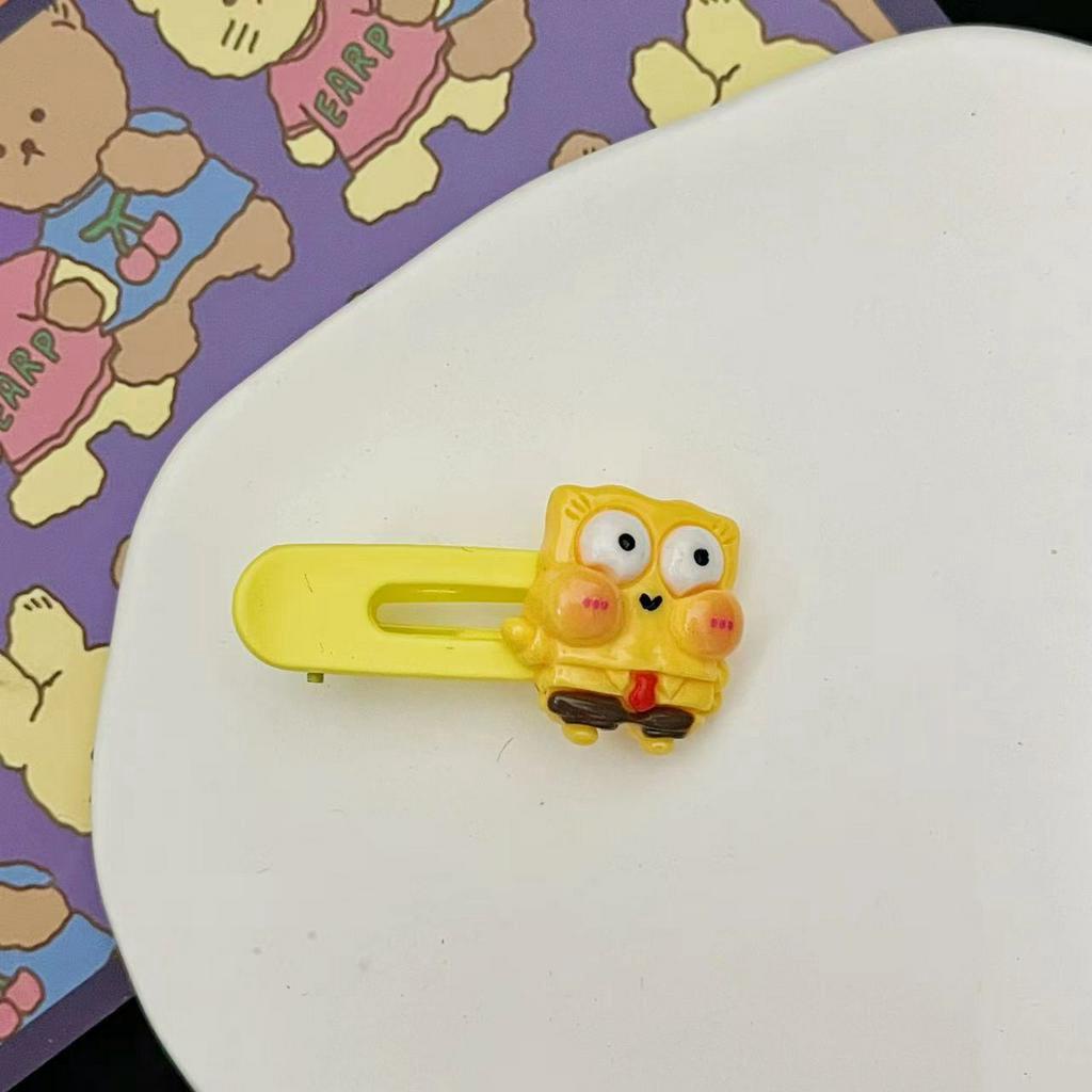 Kẹp Tóc Hình SpongeBob / Ngôi Sao / Trái Tim Dễ Thương Ngọt Ngào Cho Bé Gái