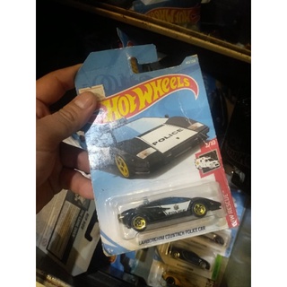 Xe Mô Hình Hot Wheels Lamborghini Countach Police Car