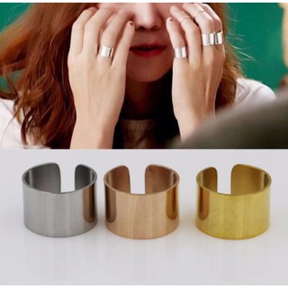 Nhẫn Bản To Titan Trơn