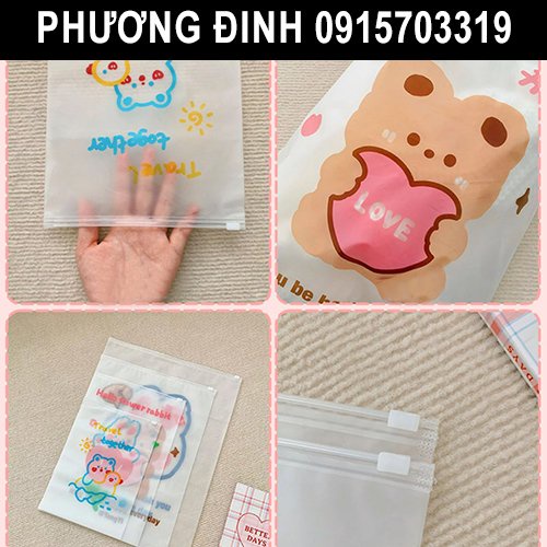 TÚI ZIP LỤA MỜ - TÚI NHỰA ĐỰNG ĐỒ KHOÁ KÉO DU LỊCH ĐA NĂNG GIÀY DÉP ĐỒ TRANG ĐIỂM QUẦN ÁO