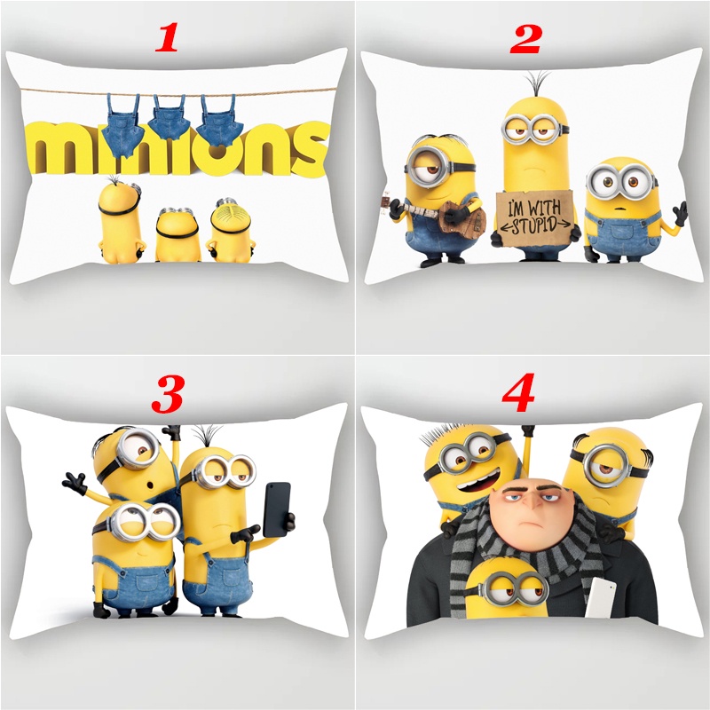Vỏ Gối Hình Chữ Nhật Minions: The Rise of Gru 2022 Bằng Polyeste Trang Trí Nhà Cửa