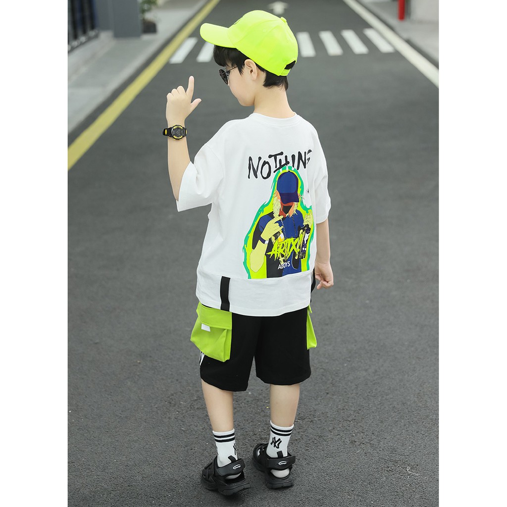 Bộ bé trai cỡ đại phong cách Hàn Quốc