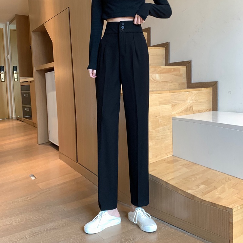 Quần dài IELGY lưng cao dáng đứng thời trang cho nữ