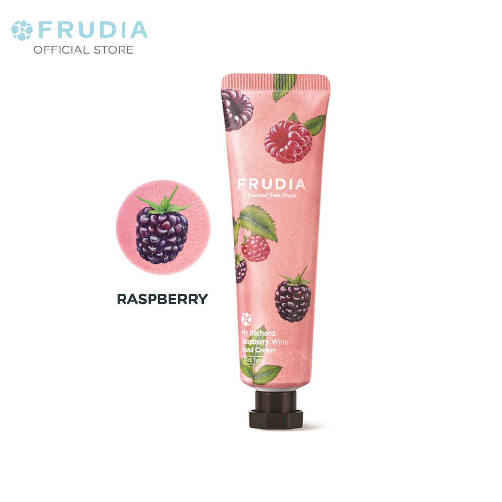 Kem Dưỡng Ẩm Tay Chiết Xuất Quả Mâm Xôi Frudia My Orchard Raspberry Handcream 30ml