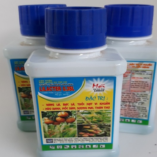 Thuốc trừ bệnh Lilacter 0,3SL 100ml Trị héo xanh, mốc xám, thối hạt vi khuẩn