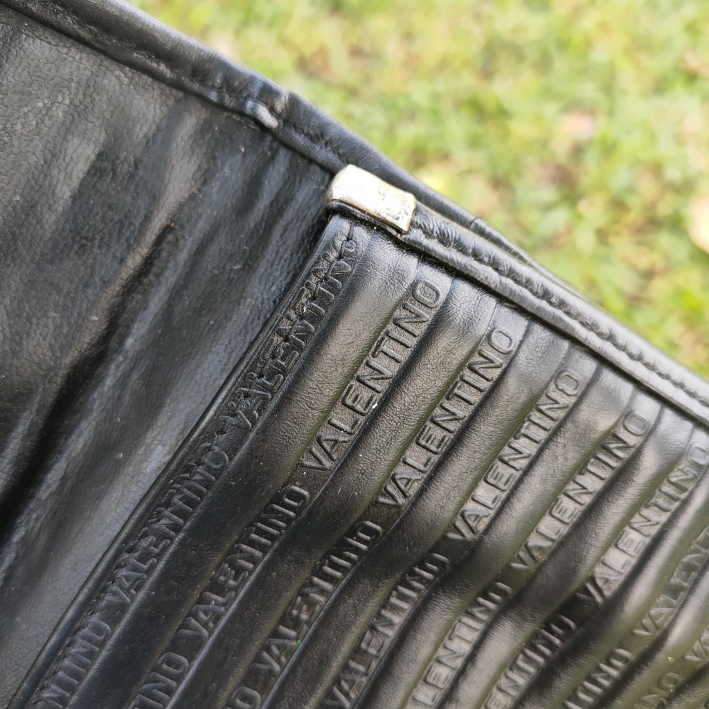 Ví bóp clutch cầm tay Da thật hiệu Mario Valentino Italy second-hand Đồ Si Bon- VD040