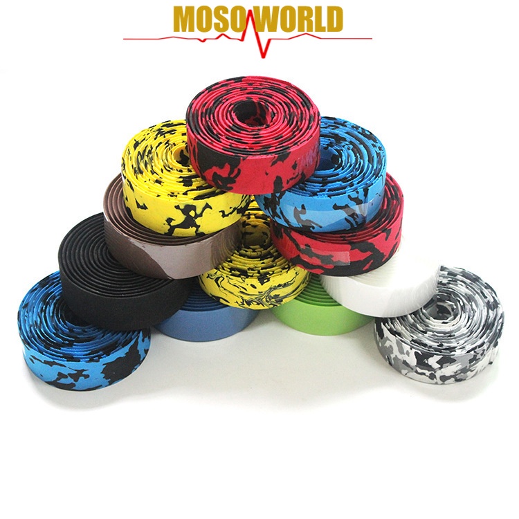 1 cặp vỏ bọc tay lái xe đạp MOSOWORLD bằng cao su chống trượt