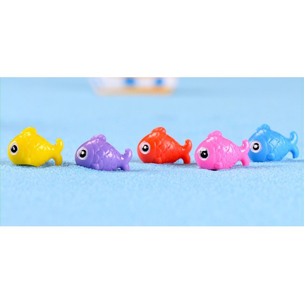 Các sinh vật biển: Cá Heo, Hải Cẩu, Cá màu sắc trang trí tiểu cảnh, charm slime, terrarium