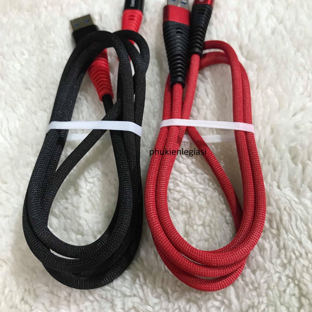 Cáp sạc Lai Ning Micro usb dây dù chống gãy Earldom EC060 siêu chắc