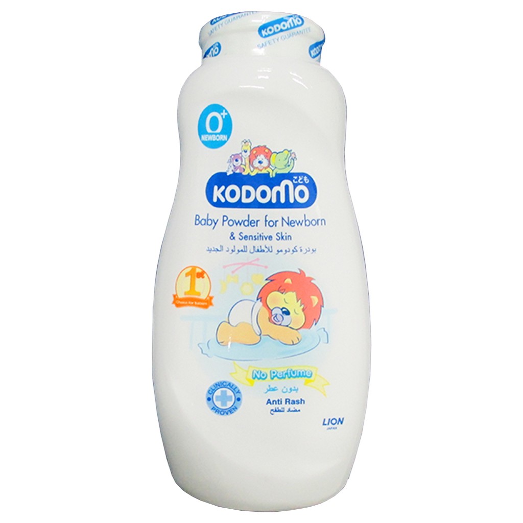 Phấn rôm Kodomo Newborn &amp; Sensitive Skin 180g