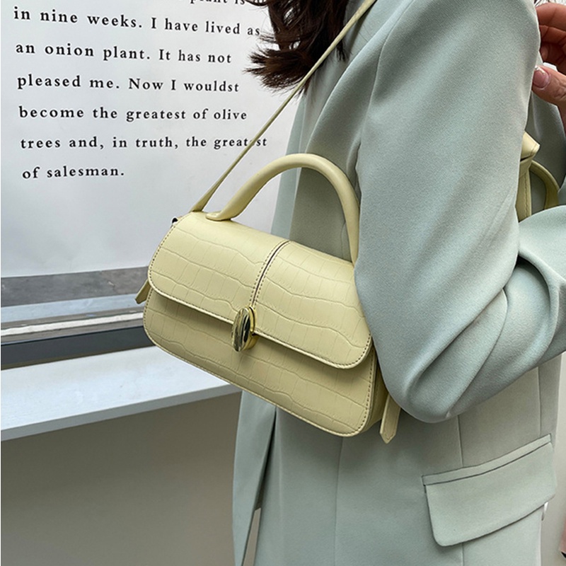 IELGY Túi Đeo Chéo Họa Tiết Vân Đá Có Thể Điều Chỉnh Phong Cách Hàn Quốc Cho Nữ