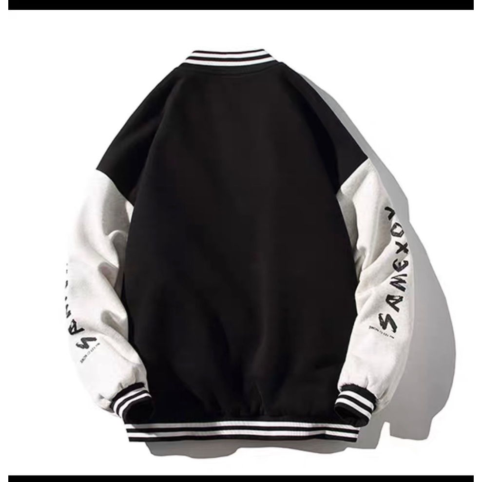 Áo khoác bomber bóng chày nam nữ Unisex họa tiết hình Gấu Siêu Dày Dặn U56 [NewUnisex]