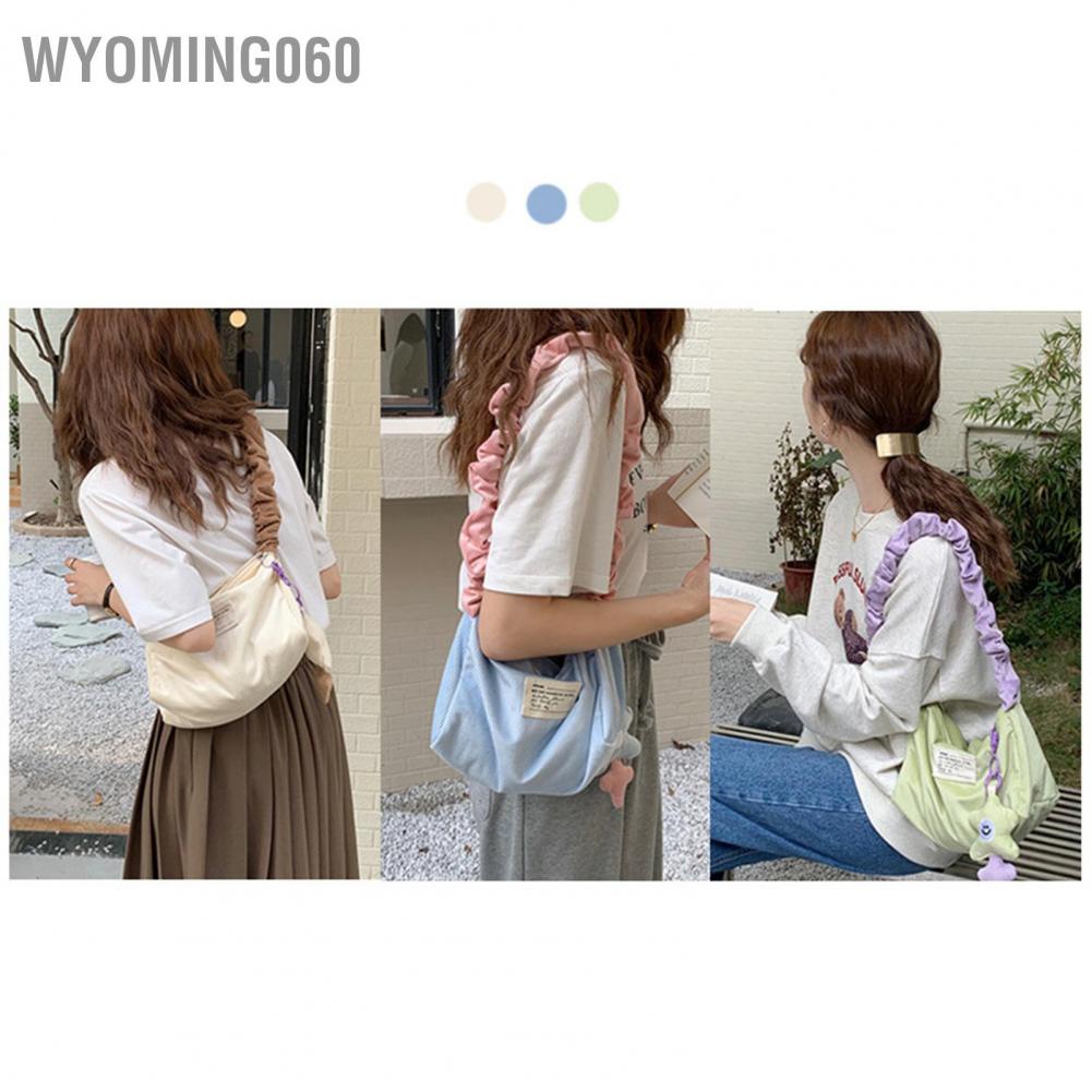 Wyoming060 Cute Keychain Corduroy Cartoon Pattern Pendant Decoration for Women's Bag