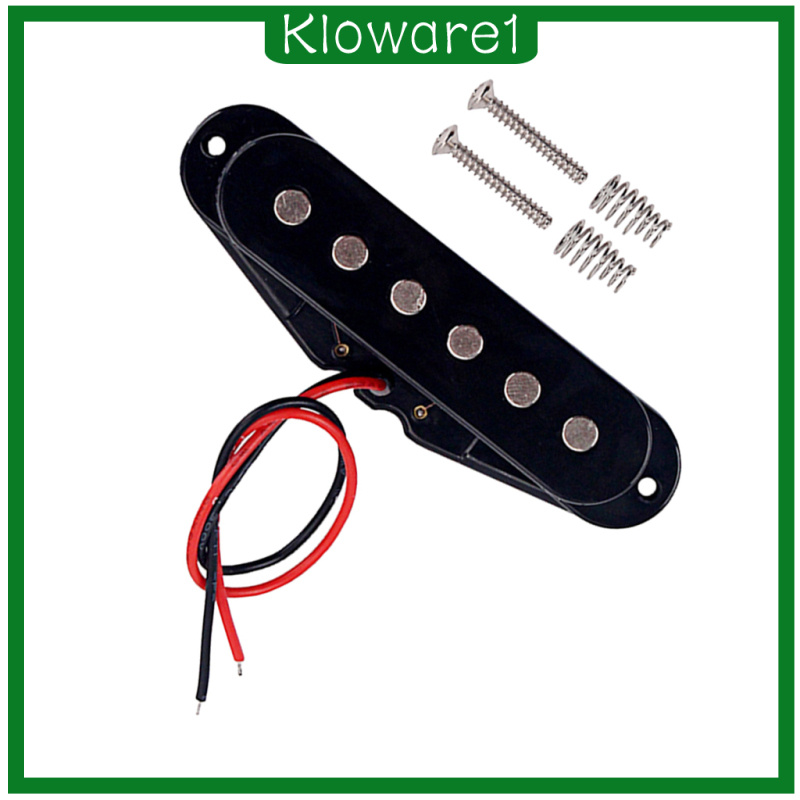 [KLOWARE1]MagiDeal 50mm Single Coil Middle Pickup for ST Electric Guitar Parts Black