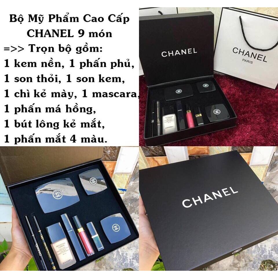 Bộ mỹ phẩm trang điểm đầy đủ 9 món | BigBuy360 - bigbuy360.vn